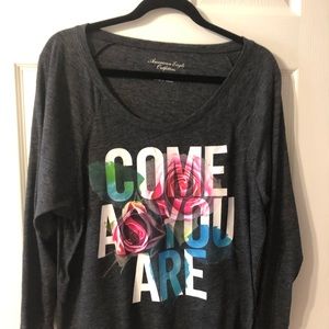 American Eagle “Come as you are” graphic T-shirt